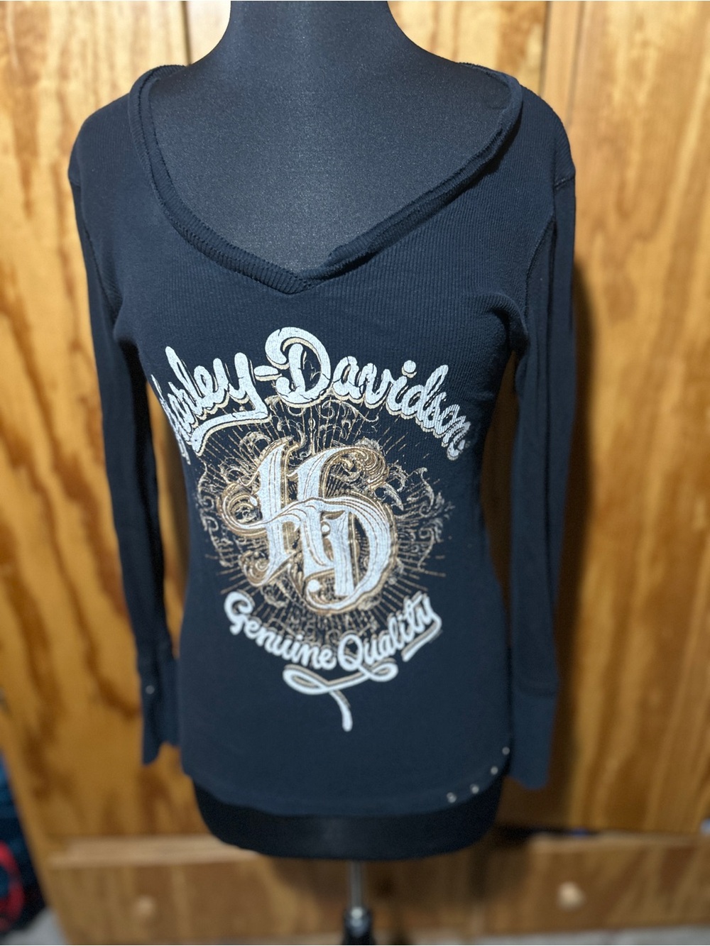 Harley-Davidson Long Sleeve Edgy Fitted Thermal top